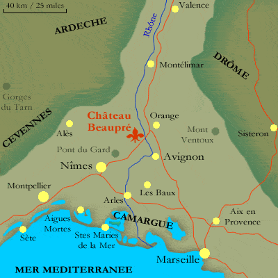 Situation dans le grand delta
du rhone